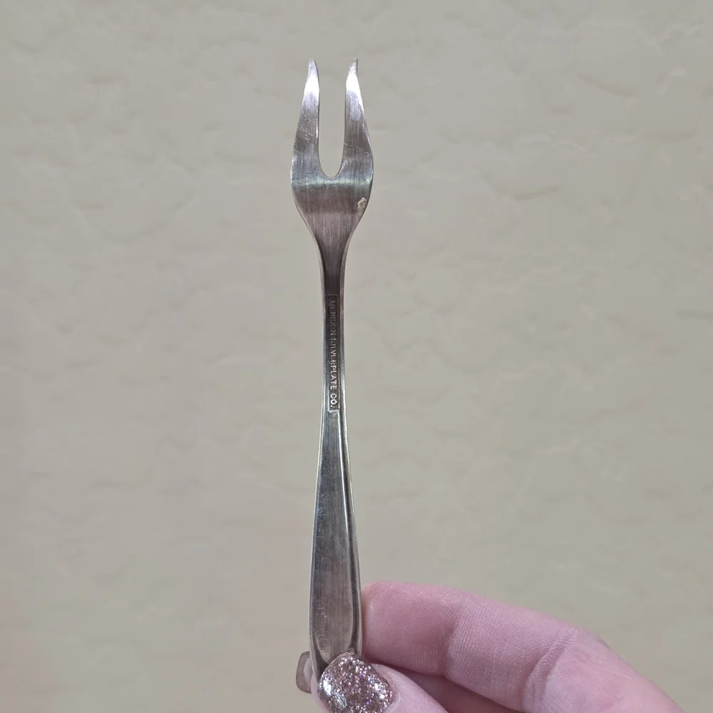 Vintage Meridian Silverplate Co FIRST LADY Serving Spoon Shovel and Fork Set